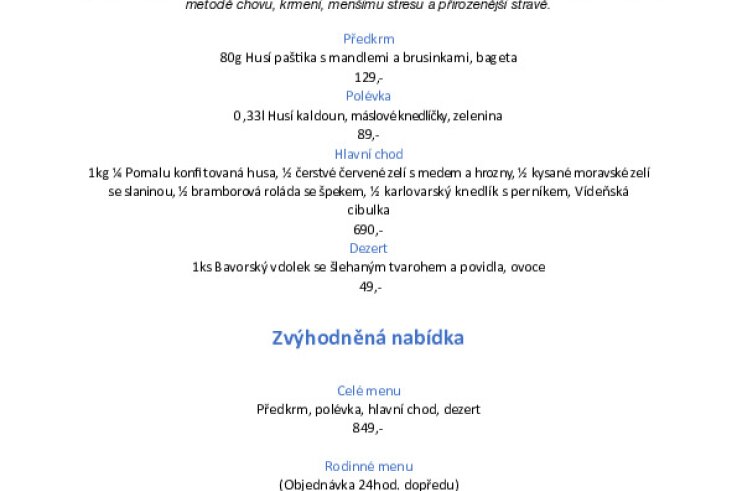 Svatomartinská husa 2025