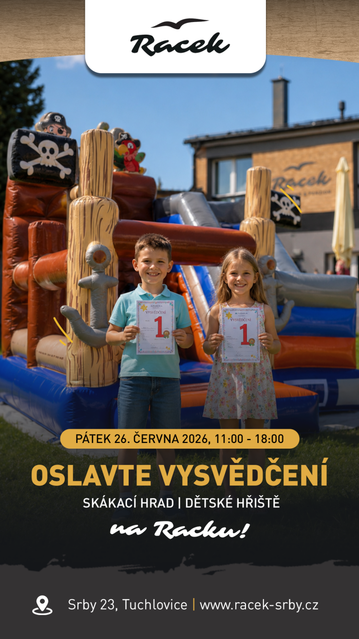 Oslavte vysvědčení s námi na Racku
