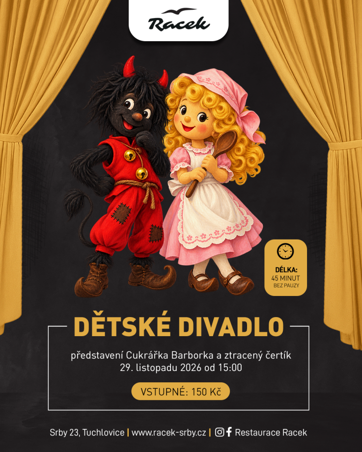 Dětské divadelní představení Cukrářka Barborka a zatoulaný čertíček